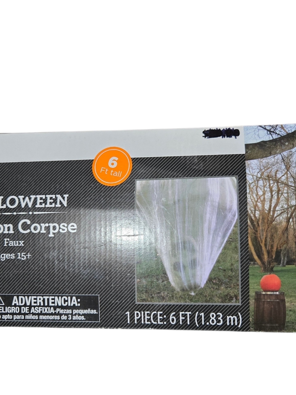 Skeleteen Hanging Cocoon Corpse Decoration - Fake Human Skeleton Body Cocooned